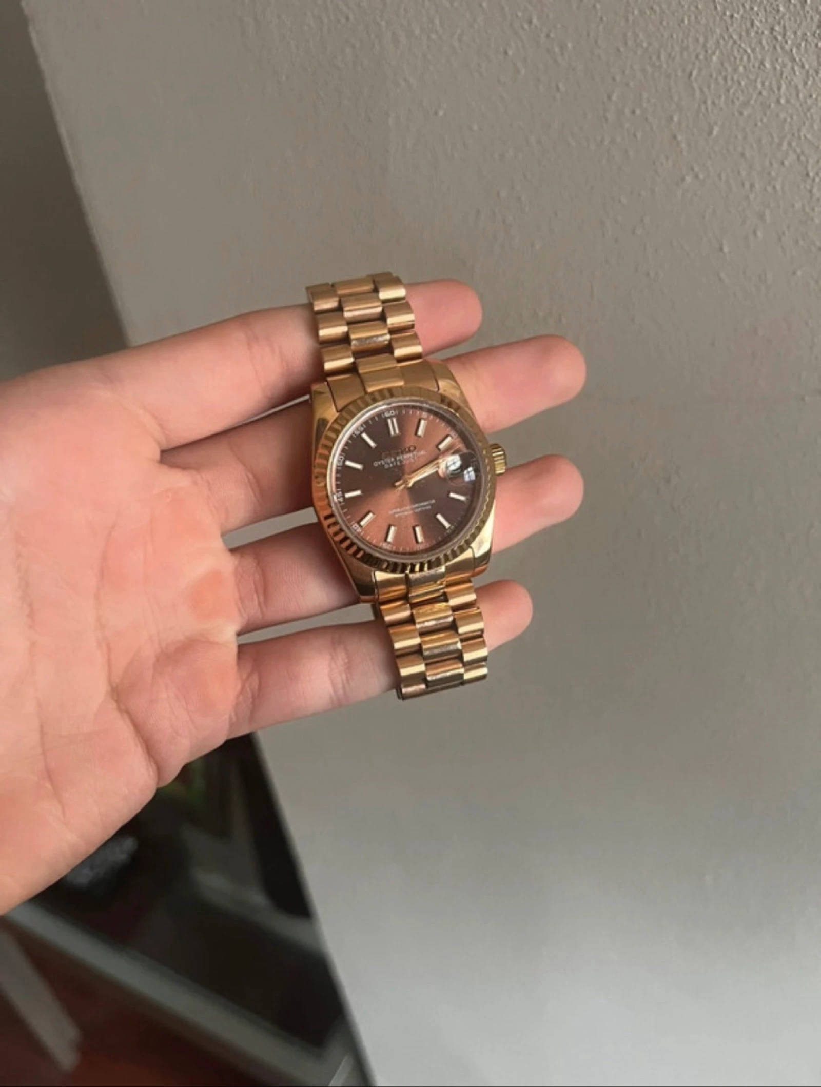 Seiko mod - datejust chocolate